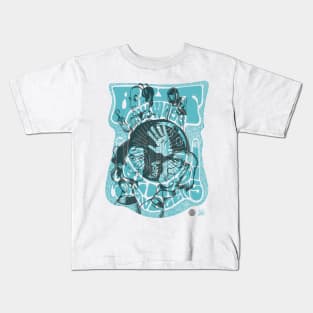 KingPin/ But Anyway - Grey/ Blue T-Shirt Kids T-Shirt